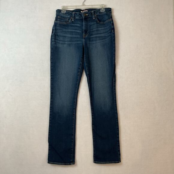 Tommy Hilfiger Jeans Womens 10 Blue Denim Curvy‎ Straight Pockets - Picture 1 of 15